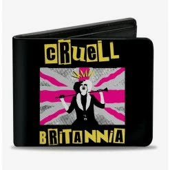 Best reviews of 🌟 Disney Cruella Laughing Cruell Britannia Union Jack Bifold Wallet 😀