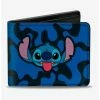Promo 💯 Disney Lilo & Stitch Stitch Tongue Out Bifold Wallet 🥰