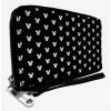 Best Sale 🥰 Disney Mickey Mouse Head Monogram Zip Around Wallet 👍