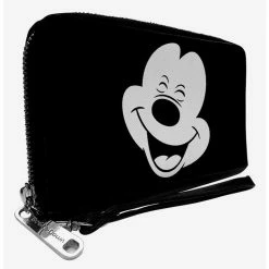 Coupon 🎁 Disney Mickey Mouse Smiling Zip Around Wallet 🤩