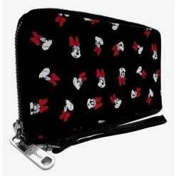 Outlet 🌟 Disney Minnie Mouse Toss Print Zip Around Wallet 👏