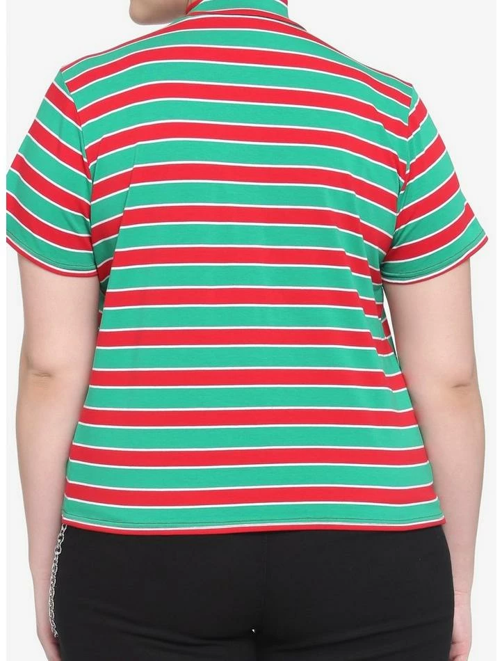 Deals ❤️ Disney Holiday Stripe Mock Neck Girls T-Shirt Plus Size ✨ 3 Deals ❤️ Disney Holiday Stripe Mock Neck Girls T-Shirt Plus Size ✨ - Image 3