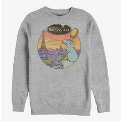 Best Sale 👍 Disney Pixar Ratatoiulle Le Rat Parisian Crew Sweatshirt ✔️