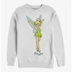 Outlet ⌛ Disney Tink Watercolor Crew Sweatshirt 👍