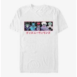 Outlet ✔️ Disney Villains Japanese Text T-Shirt ⌛ -Dressup Outfits Shop 16129380 hi