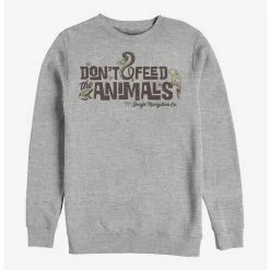 Best Pirce ❤️ Disney Jungle Cruise Don't Feed The Animals Crew Sweatshirt 🎁