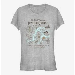 Discount ✔️ Disney Jungle Cruise Map ⌛ Girls T-Shirt ❤️