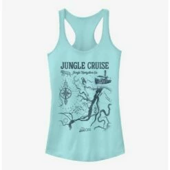 Brand new 🛒 Disney Jungle Cruise Jungle Map 🎁 Girls Tank ⌛