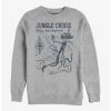Outlet 👍 Disney Jungle Cruise Jungle Map Crew Sweatshirt ✔️