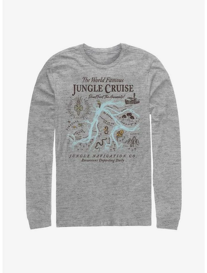 Promo ❤️ Disney Jungle Cruise Map Long-Sleeve T-Shirt ✨ 1 Promo ❤️ Disney Jungle Cruise Map Long-Sleeve T-Shirt ✨