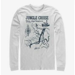 Wholesale 😍 Disney Jungle Cruise Jungle Map Long-Sleeve T-Shirt ✨