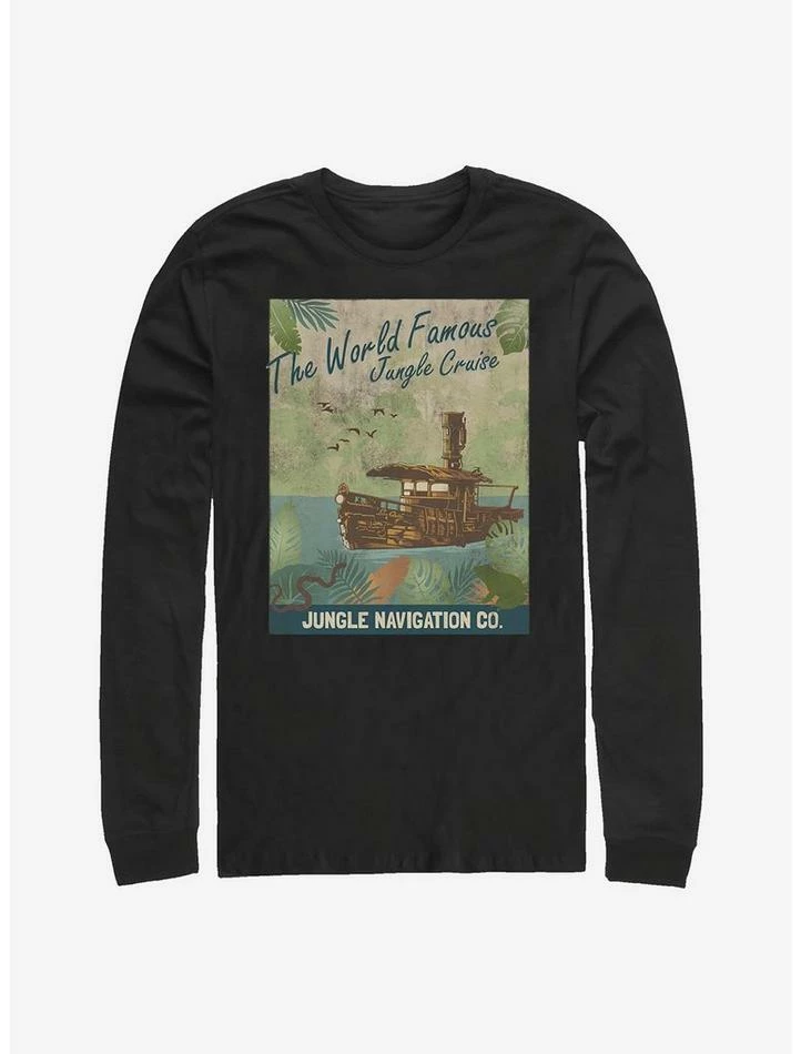 New 💯 Disney Jungle Cruise Vintage Poster Long-Sleeve T-Shirt ⭐ 1 New 💯 Disney Jungle Cruise Vintage Poster Long-Sleeve T-Shirt ⭐