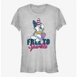 Budget 🎁 Disney Daisy Duck Free To Sparkle Girls T-Shirt 🥰