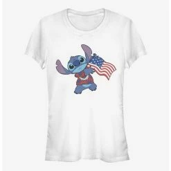 Best reviews of ๐ Disney Lilo & Stitch Tropical Stitch Flag Girls T-Shirt ๐