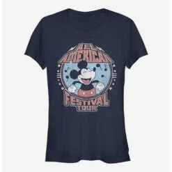 Cheap 💯 Disney Mickey Mouse All American Festival Tour Girls T-Shirt 💯