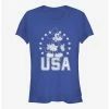 Budget 😀 Disney Mickey Mouse USA Mickey Girls T-Shirt ⭐