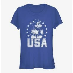 Budget 😀 Disney Mickey Mouse USA Mickey Girls T-Shirt ⭐
