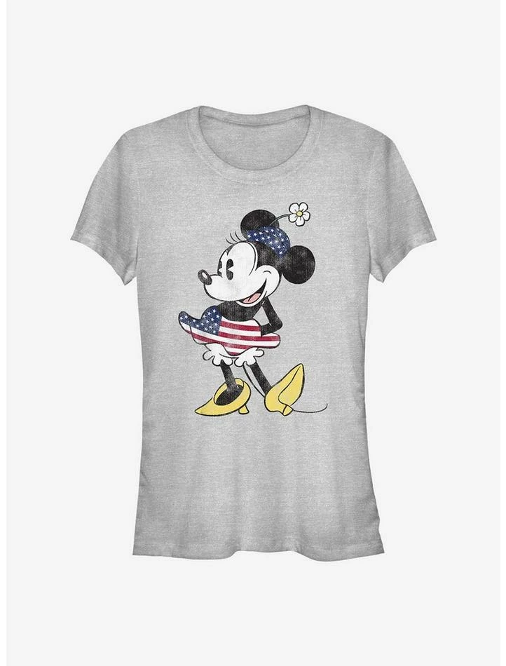 Best Pirce 👍 Disney Minnie Mouse Vintage U.S. Flag Girls T-Shirt 🎁 1 Best Pirce 👍 Disney Minnie Mouse Vintage U.S. Flag Girls T-Shirt 🎁