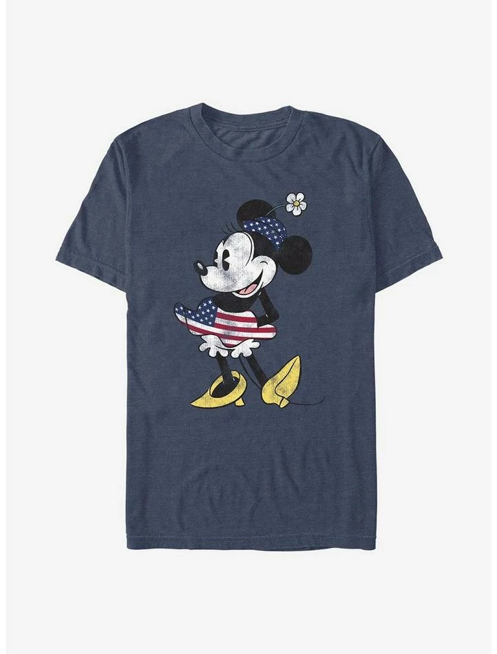Discount ❤️ Disney Minnie Mouse Vintage U.S. Flag T-Shirt ⭐ 1 Discount ❤️ Disney Minnie Mouse Vintage U.S. Flag T-Shirt ⭐