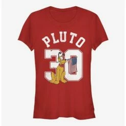Best deal 💯 Disney Pluto Pluto Collegiate Girls T-Shirt ❤️