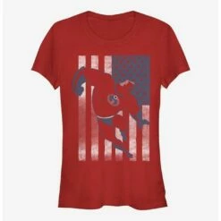 Discount 🤩 Disney Pixar The Incredibles Incredible Flag Girls T-Shirt 🛒