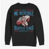 Outlet 😀 Disney Pixar The Incredibles Athletic Super Dad Crew Sweatshirt 🛒