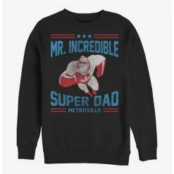 Outlet 😀 Disney Pixar The Incredibles Athletic Super Dad Crew Sweatshirt 🛒