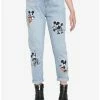 Promo ❤️ Her Universe Disney Mickey Mouse Embroidered Mom 😍 Jeans ⌛