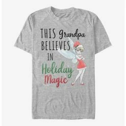 Cheapest 😍 Disney Tinker Bell Holiday Magic Grandpa T-Shirt 💯