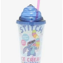 Best deal 😀 Disney Lilo & Stitch Figural Ice Cream Acrylic Travel Cup 😀