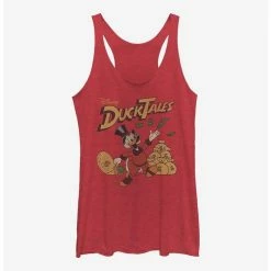 Cheap ⌛ Disney Ducktales Scrooge Throwing Dollars 🔔 Girls Tank Htr 💯