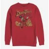 Promo 😍 Disney Ducktales Scrooge Throwing Dollars Crew Sweatshirt ✨