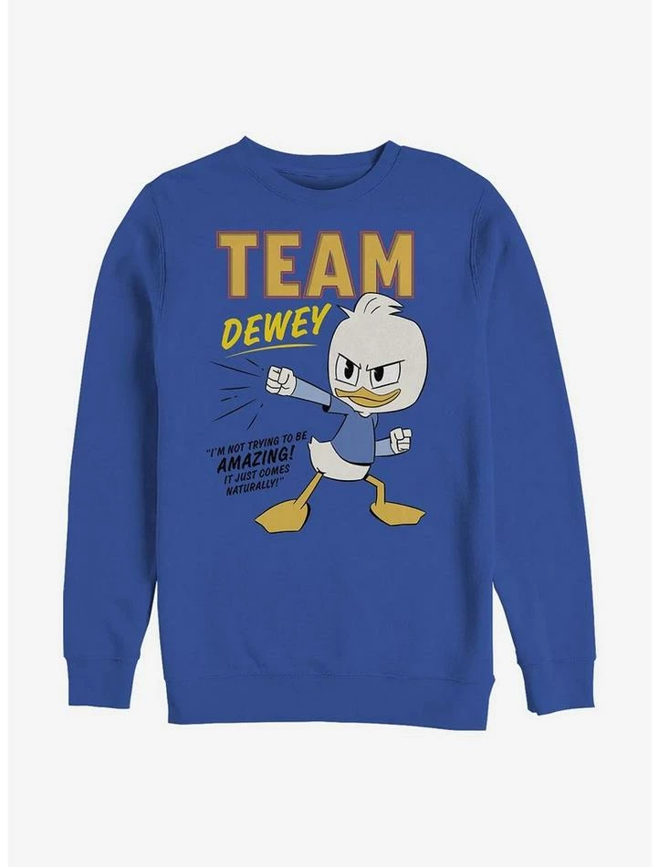 Flash Sale 🎁 Disney Ducktales Team Dewey Crew Sweatshirt ⌛ 1 Flash Sale 🎁 Disney Ducktales Team Dewey Crew Sweatshirt ⌛