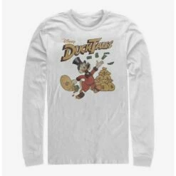 Cheap 🛒 Disney Ducktales Scrooge Throwing Dollars Long-Sleeve T-Shirt ✔️