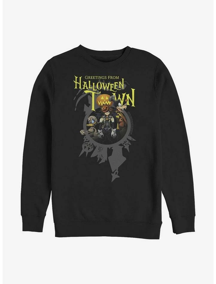 Wholesale ✔️ Disney Kingdom Hearts Greetings 🌟 Halloween Town Crew Sweatshirt 😍 1 Wholesale ✔️ Disney Kingdom Hearts Greetings 🌟 Halloween Town Crew Sweatshirt 😍