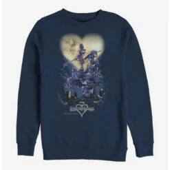 Flash Sale ⌛ Disney Kingdom Hearts Poster Logo Crew Sweatshirt ⌛