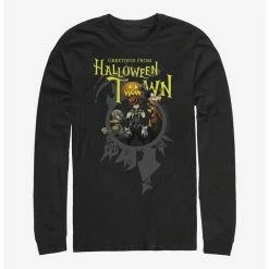 Hot Sale 🥰 Disney Kingdom Hearts Greetings Halloween Town Long-Sleeve T-Shirt 👏