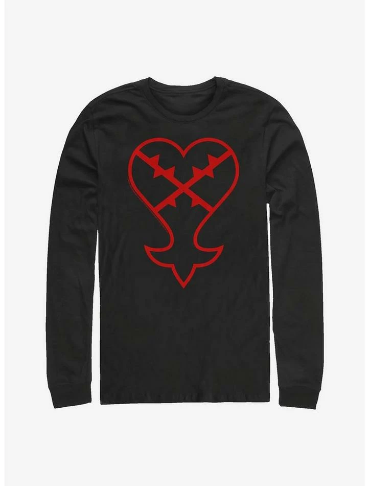Flash Sale 🤩 Disney Kingdom Hearts Heartless Symbol Long-Sleeve T-Shirt 🥰 1 Flash Sale 🤩 Disney Kingdom Hearts Heartless Symbol Long-Sleeve T-Shirt 🥰