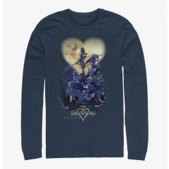 Outlet ✨ Disney Kingdom Hearts Poster Logo Long-Sleeve T-Shirt 😉