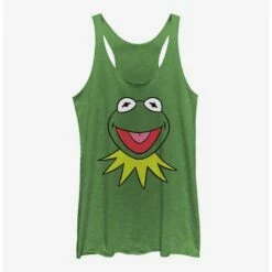 Promo 👍 Disney The Muppets Kermit Big Face Girls Tank 🔥