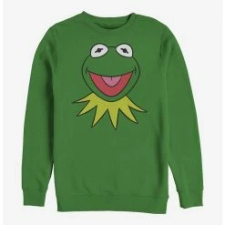 Buy 😀 Disney The Muppets Kermit Big Face Crew Sweatshirt ✔️
