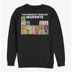 Outlet 🛒 Disney The Muppets Periodic Table Of Muppets Crew Sweatshirt 🎁