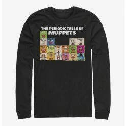 Promo ⌛ Disney The Muppets Periodic Table Of Muppets Long-Sleeve T-Shirt 🎉