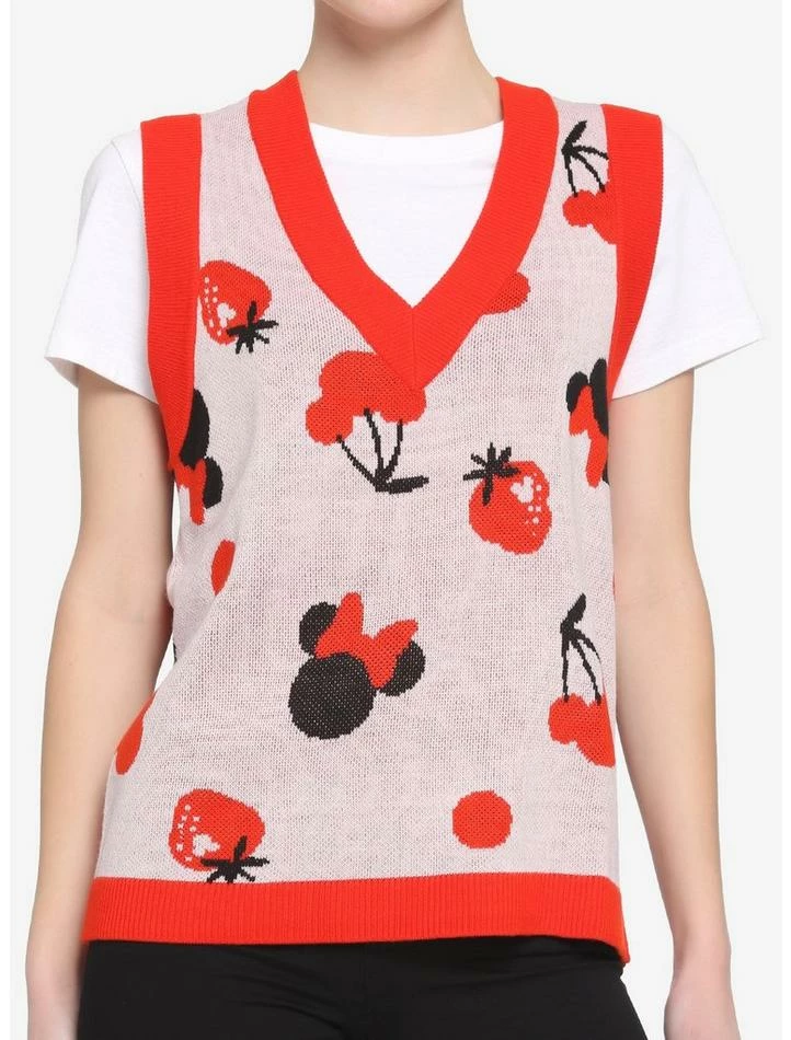 Best Pirce π Her Universe Disney Minnie Mouse Fruit Girls Sweater Vest π 1 Best Pirce π Her Universe Disney Minnie Mouse Fruit Girls Sweater Vest π