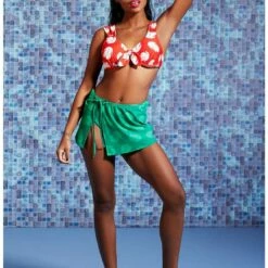 Flash Sale 🌟 Disney Lilo & Stitch Leaf High-Waisted Swim Bottoms ✔️ -Dressup Outfits Shop 16460332 av3