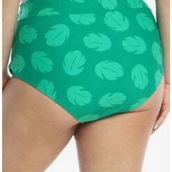 Promo 😀 Disney Lilo & Stitch Leaf High-Waisted Swim Bottoms Plus Size 🔥 -Dressup Outfits Shop 16460355 av2