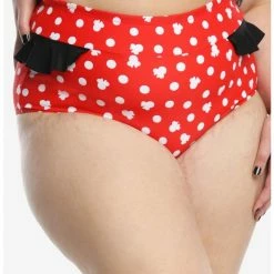 Promo ❤️ Disney Minnie Mouse Ruffled High-Waisted Swim Bottoms Plus Size 🎉 -Dressup Outfits Shop 16481649 av1