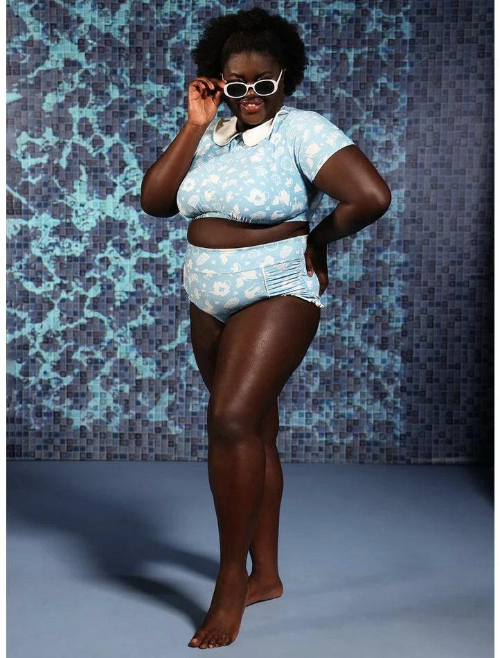 Discount β Disney Alice In Wonderland Collar Swim Top Plus Size π 4 Discount β Disney Alice In Wonderland Collar Swim Top Plus Size π - Image 4