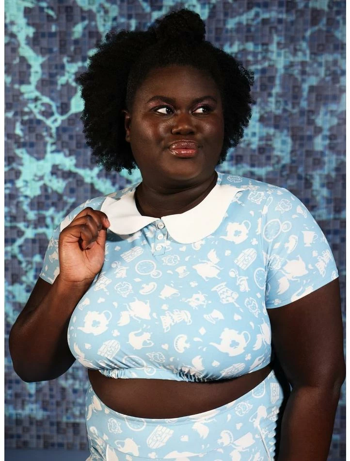 Discount β Disney Alice In Wonderland Collar Swim Top Plus Size π 1 Discount β Disney Alice In Wonderland Collar Swim Top Plus Size π