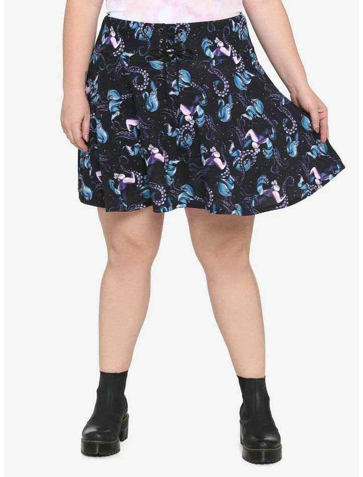 Hot Sale ⭐ Disney Villains Ursula Lace-Up Skirt Plus Size ⌛ 1 Hot Sale ⭐ Disney Villains Ursula Lace-Up Skirt Plus Size ⌛